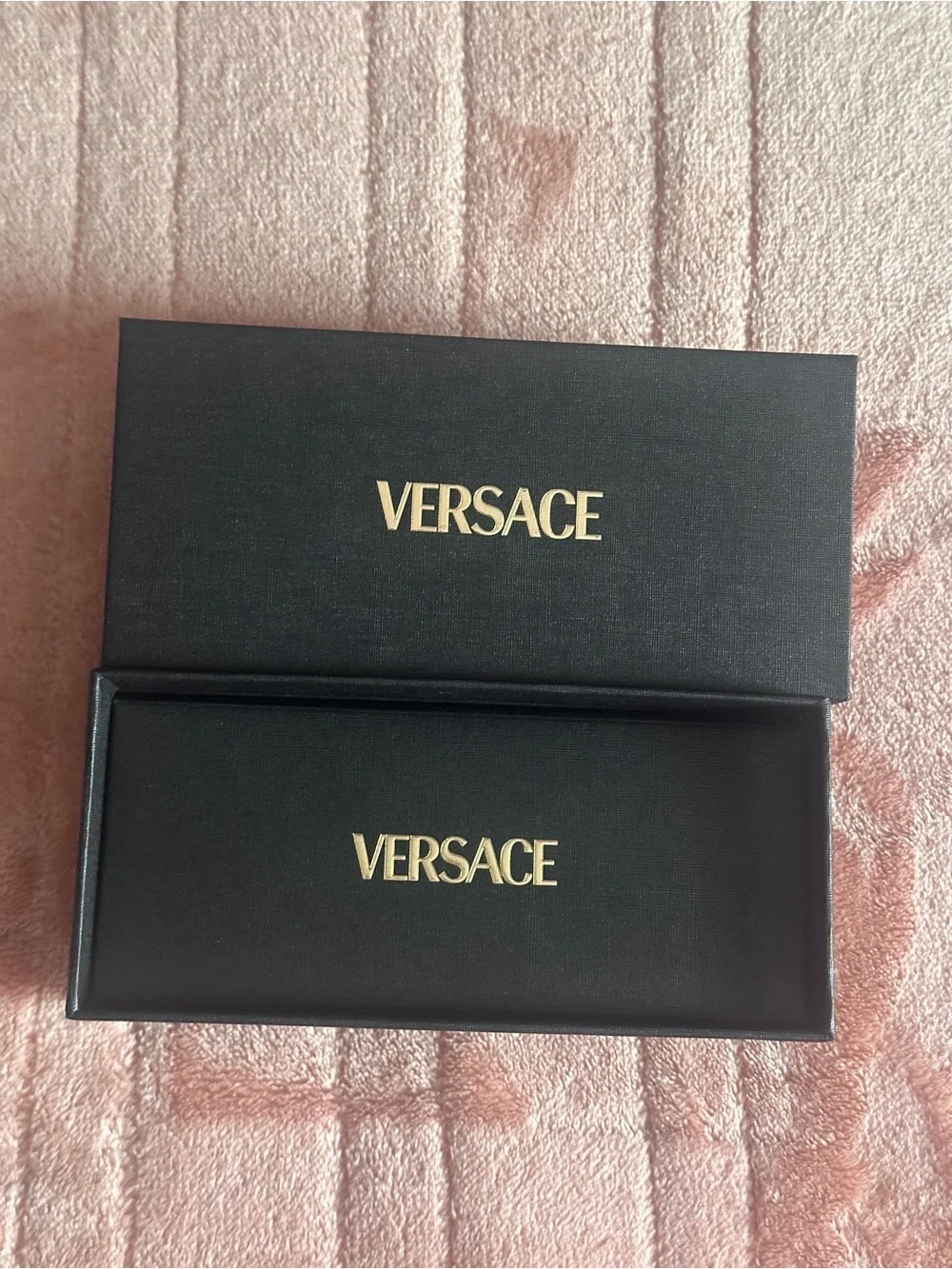 Versace MOD 3304 GB1 Black Cat Eye Eyeglass Frames 53-18-140 Full Set w/Box Case